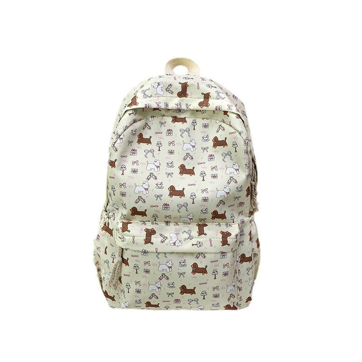 Dog-Themed Casual Backpack Bowlift