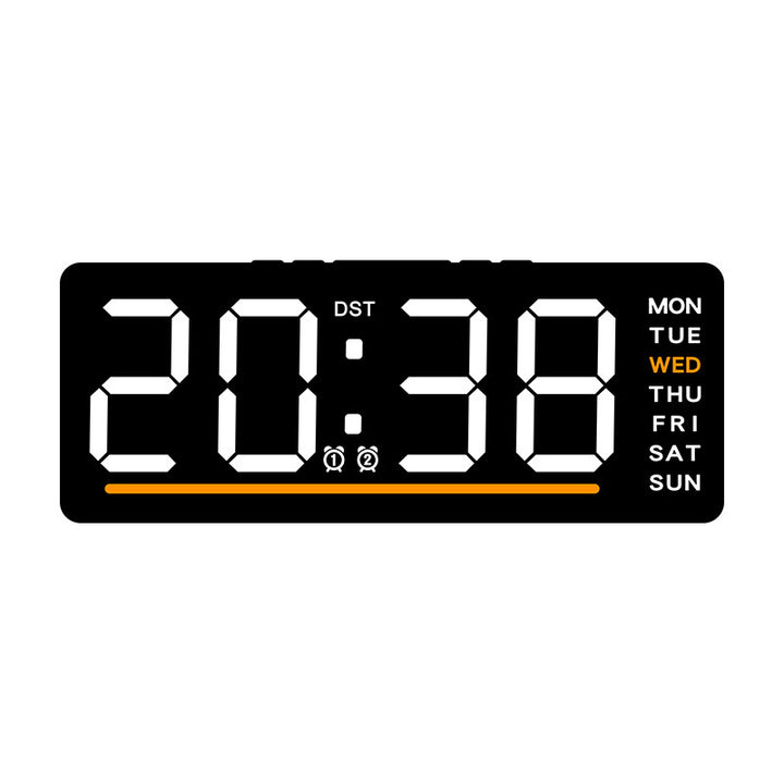 Digital clock with large LED display and multiple alarm functions Bowlift