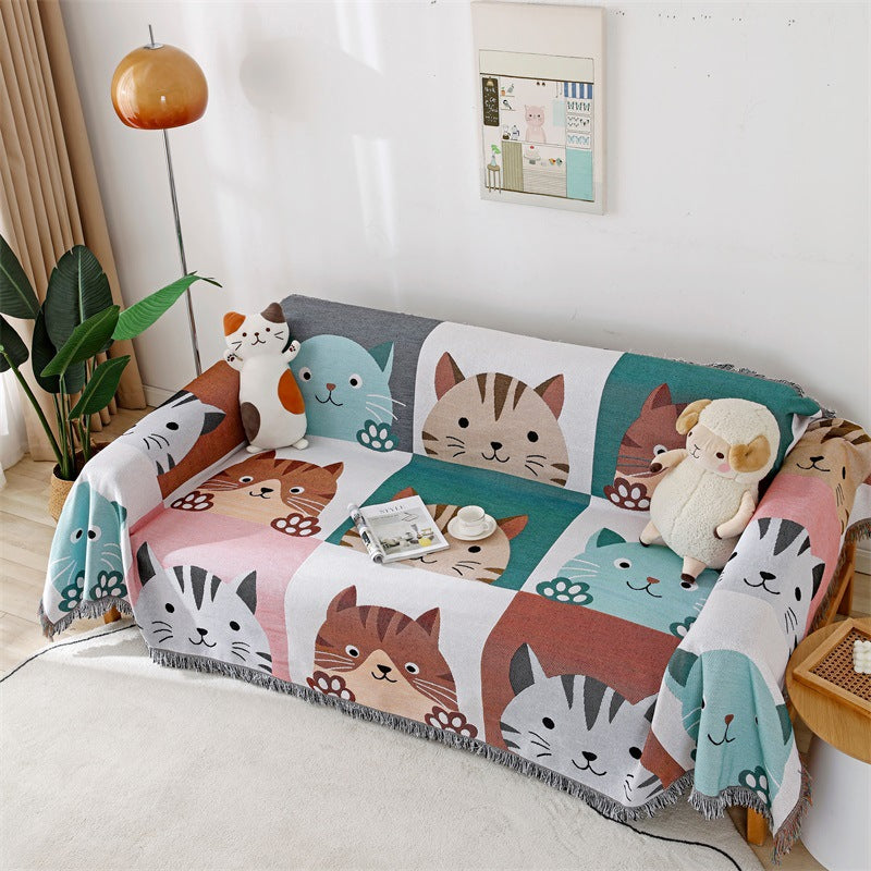 Cat Themed Sofa Cover