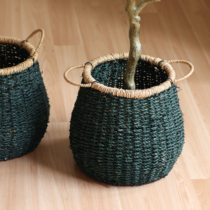 Handcrafted storage basket with natural details Bowlift