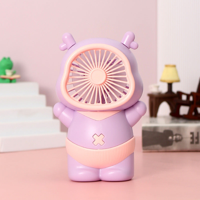 Unisex Portable Mini Fan in playful Bear Design Bowlift