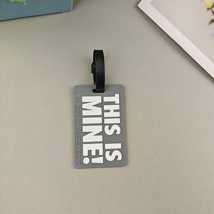 Unisex Luggage Tag with Humorous Message Bowlift