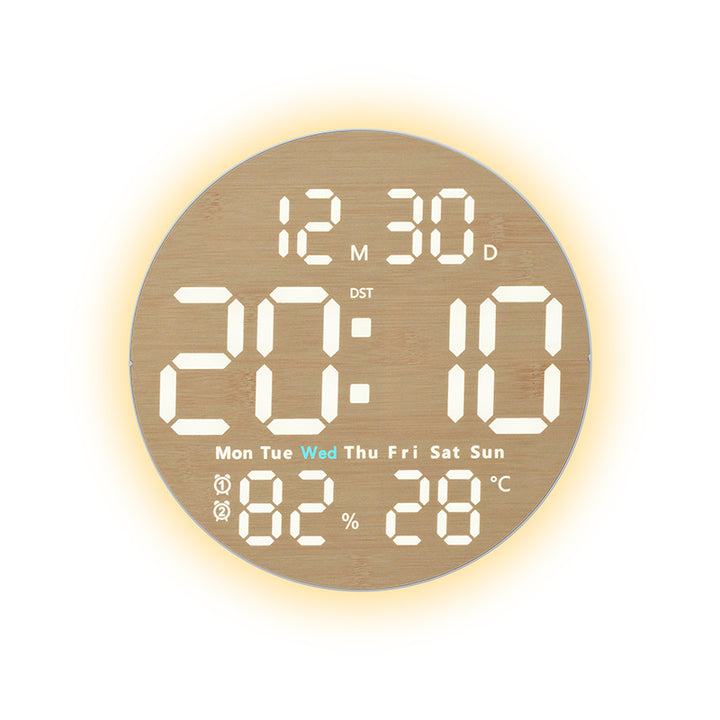 Innovative wooden digital alarm clock Bowlift