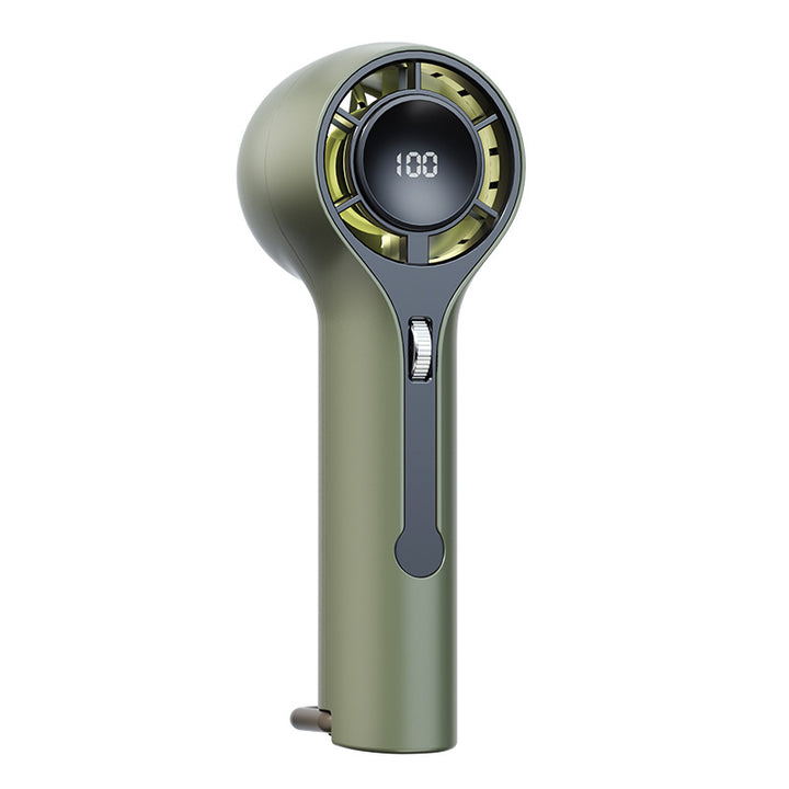 Women Portable High-Performance Hand Fan with Digital Speed Indicator Bowlift