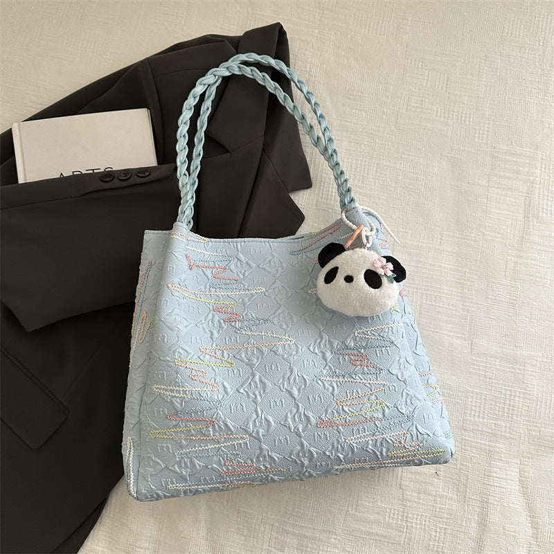 Quilted Decorative Shoulder Bag Bowlift