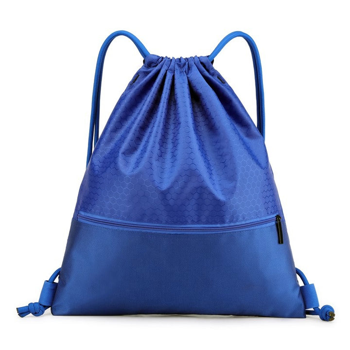 Honeycomb Patterned Drawstring Gym Bag Bowlift