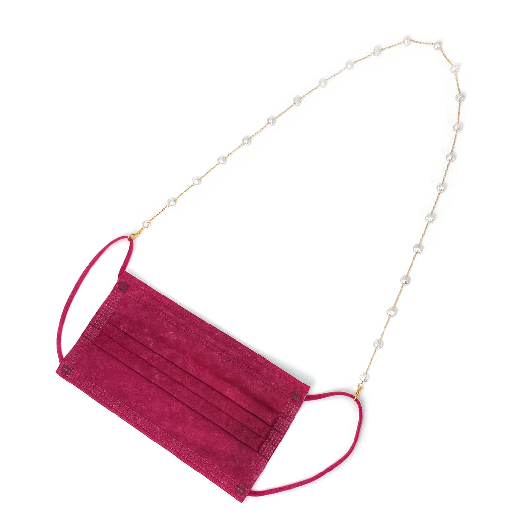 Pearl-Accented Eyewear Chain Bowlift