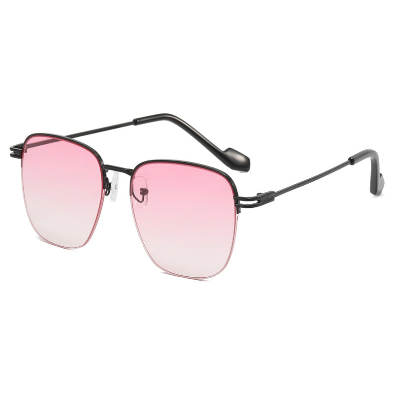 Women Designer Glasses with Square Frame and Glossy Metal Structure Bowlift