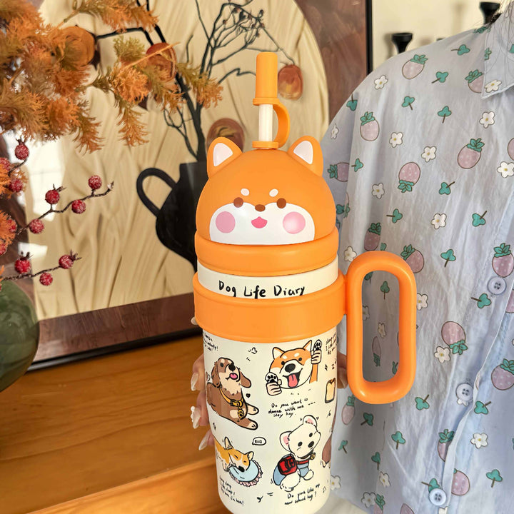 Ladies Thermo Cup with Cute Animal Design Bowlift