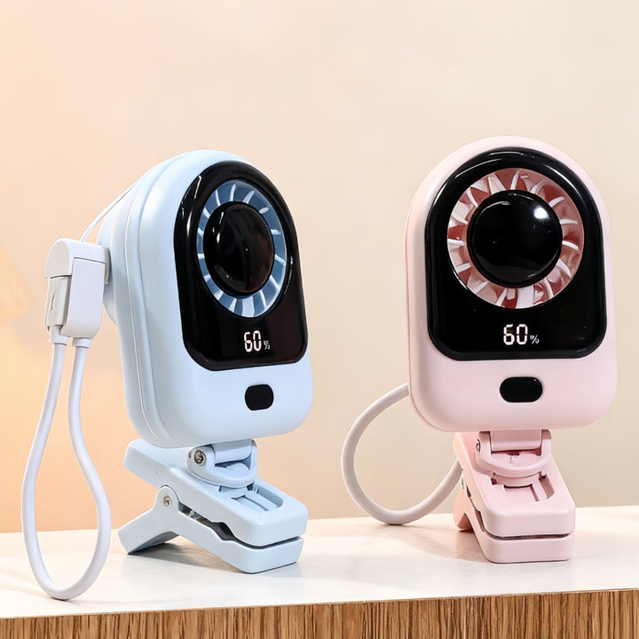 Portable Mini Fan with USB Connection and Adjustable Speed Bowlift