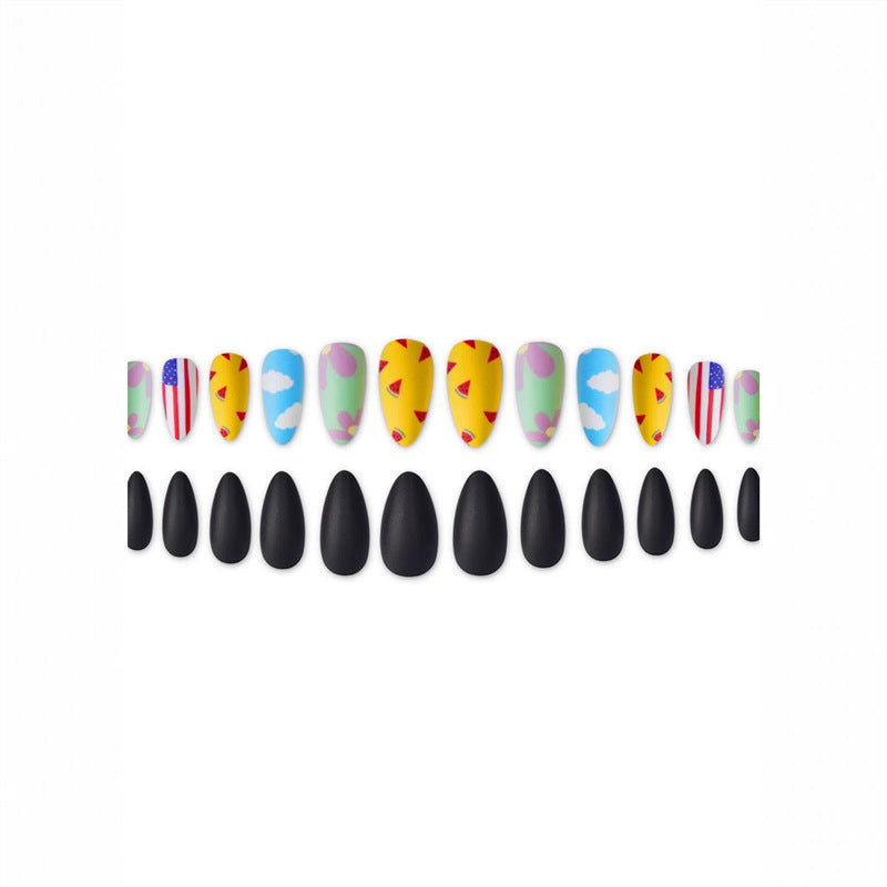 Creative Themed Press-On Nail Set Bowlift