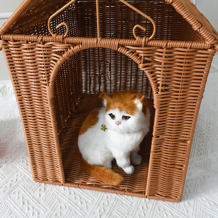 Cozy Decorative Pet House Bowlift
