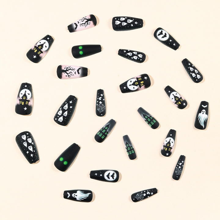 Spooky Gothic-Themed Nail Art Extensions Bowlift