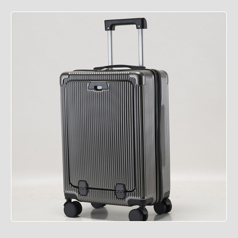 Unisex Premium Ribbed Compact Spinner Suitcase Bowlift