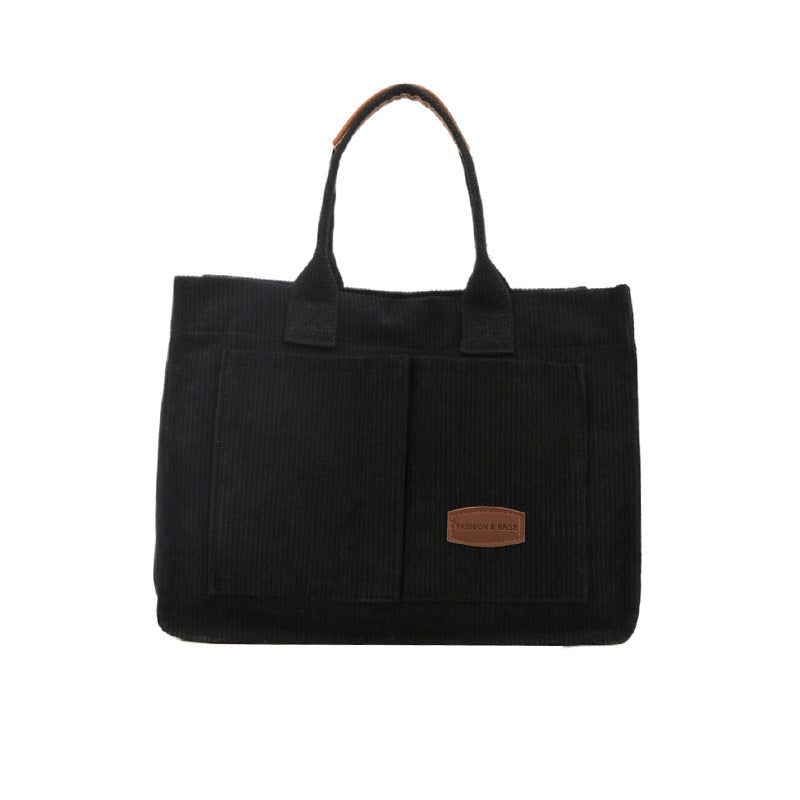 Versatile Corduroy Utility Tote Bowlift