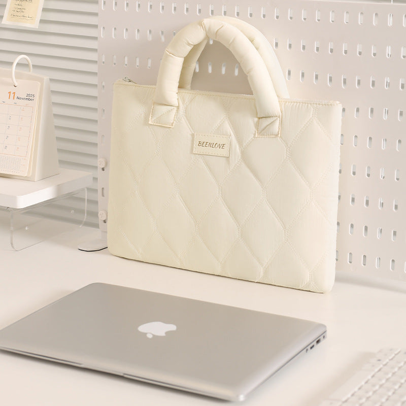 Quilted Laptop Briefcase Bowlift