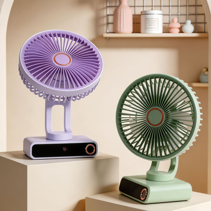 Ladies Portable Table Fan in Modern and Compact Design Bowlift