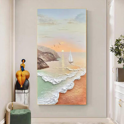 Seascape Textured Canvas Artwork