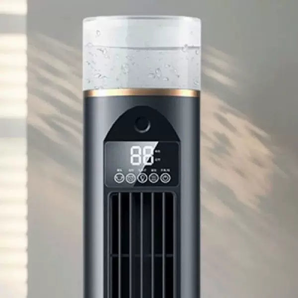 Unisex one size slim oscillating tower fan with adjustable directional slats whisper-quiet DC motor Bowlift