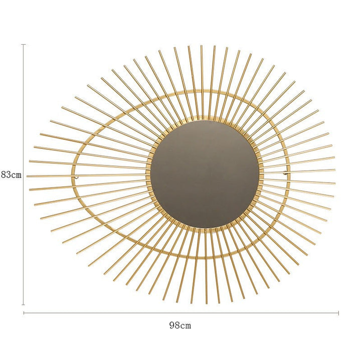 Sunburst Decorative Wall Mirror Bowlift