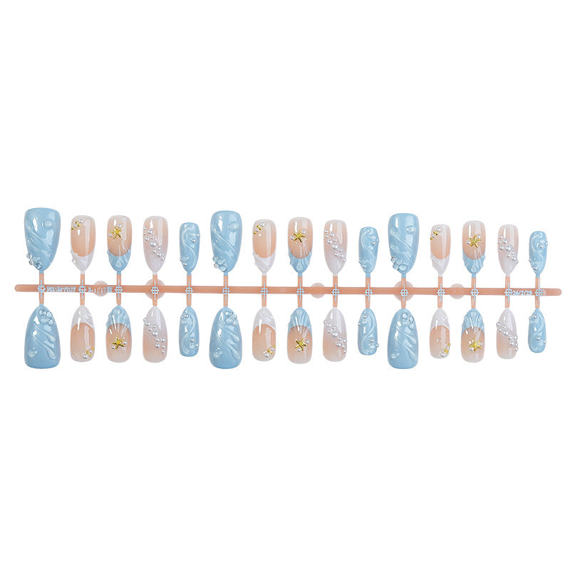 Acrylic nail set with elegant decorations Bowlift 1789119215