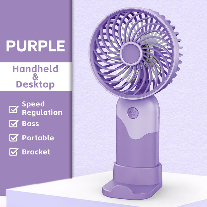 Ladies Portable Handheld Fan with Height Adjustable Stand Bowlift