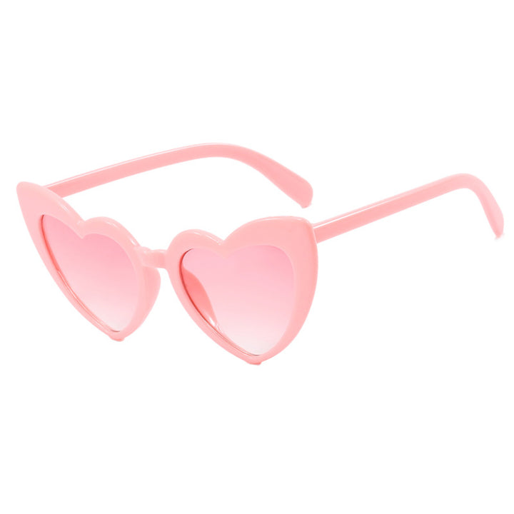 Women's Heart-Shaped Sunglasses with Polarized Lenses and High-Quality Plastic Frame Bowlift