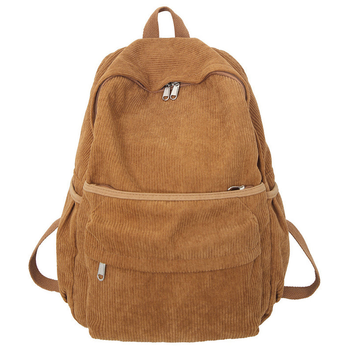 Cozy Corduroy School Backpack Bowlift
