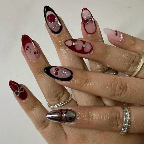 Artistic Nail Extensions with Unique 3D Designs Bowlift