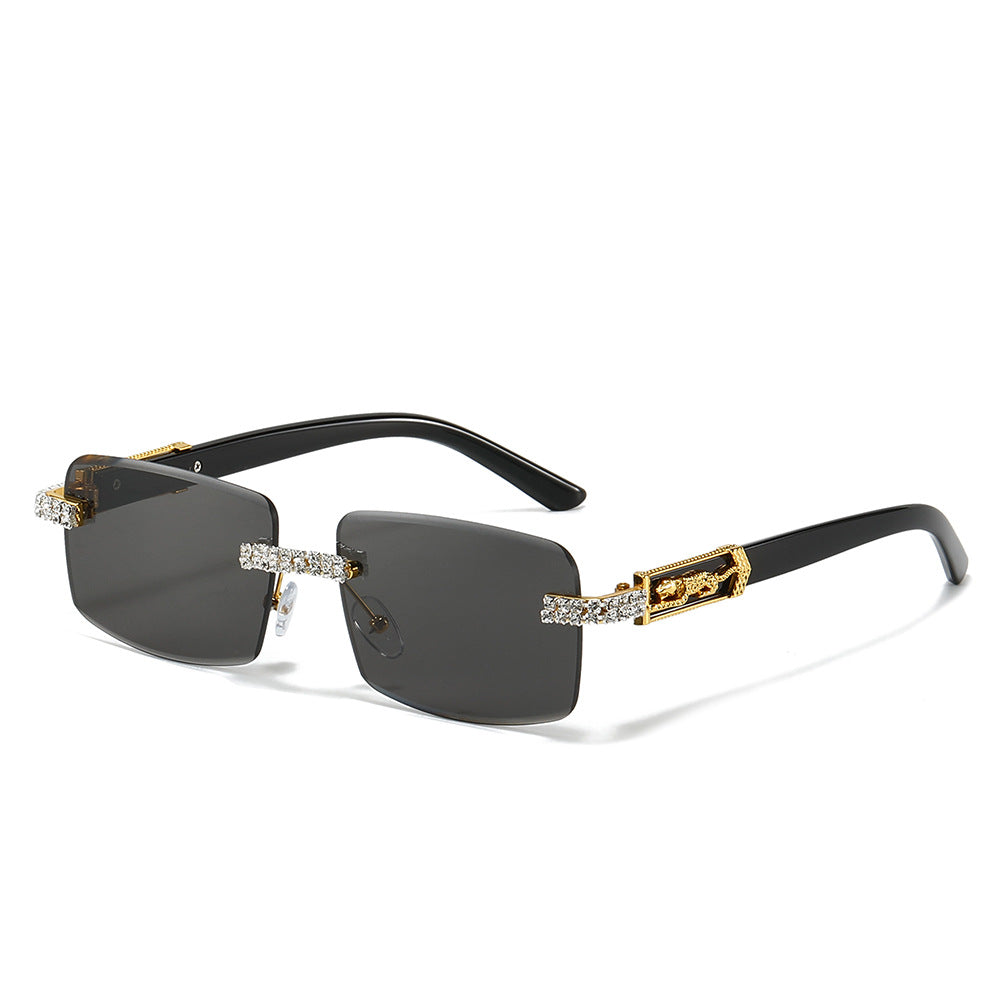Decorative Square Frame Fashion Sunglasses Bowlift