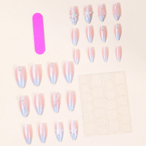 Elegant Beaded Acrylic Nail Art Bowlift