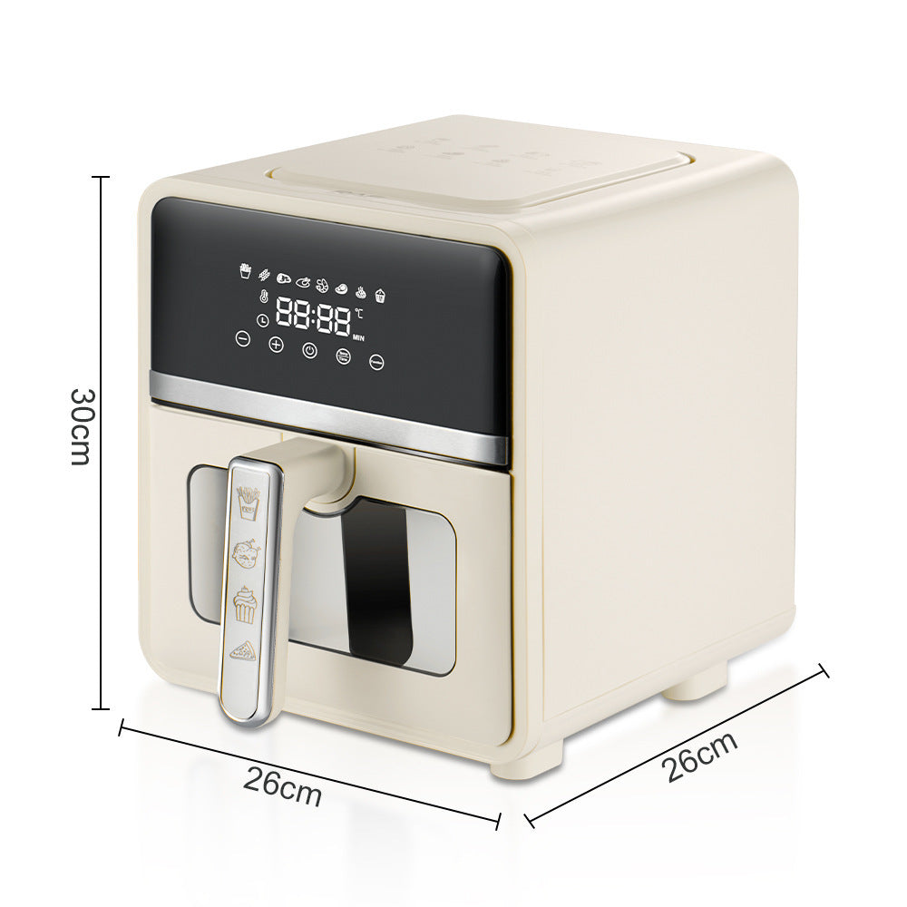 High-Capacity Multifunctional Air Fryer with 360° Air Circulation Bowlift