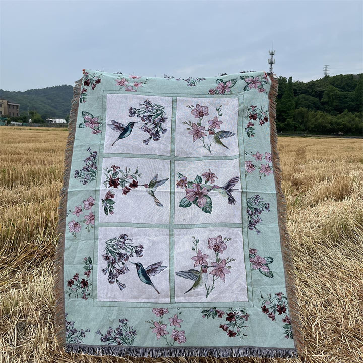 Elegant Floral Throw Blanket