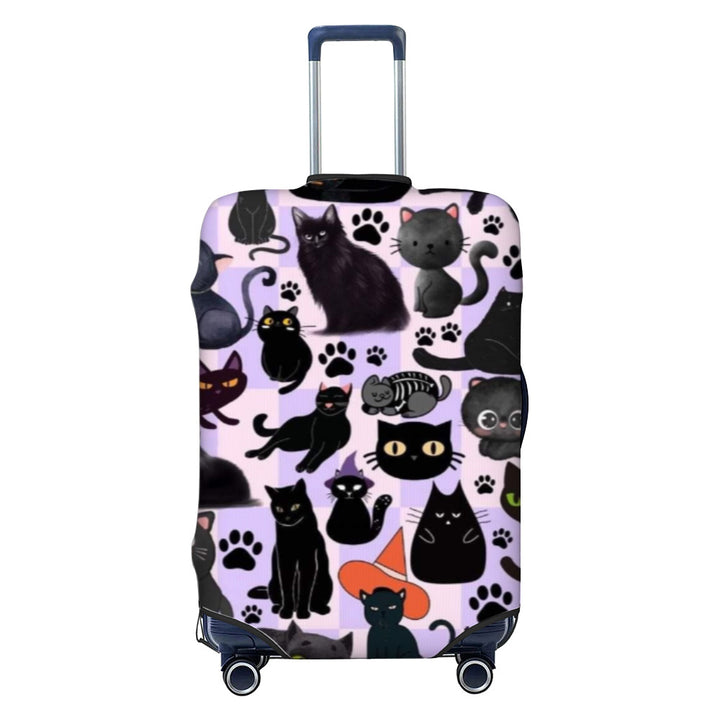 Women Hard Shell Suitcase with Trendy Surf and Palm Design Bowlift