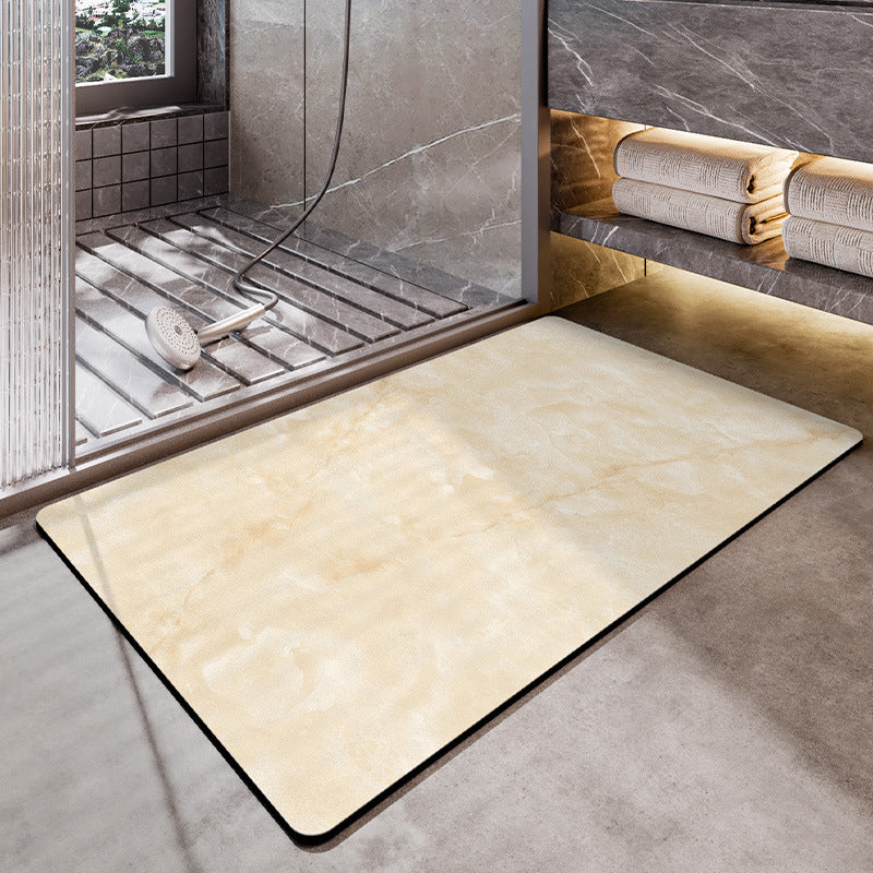 Unisex Marble Pattern Bath Mat Bowlift
