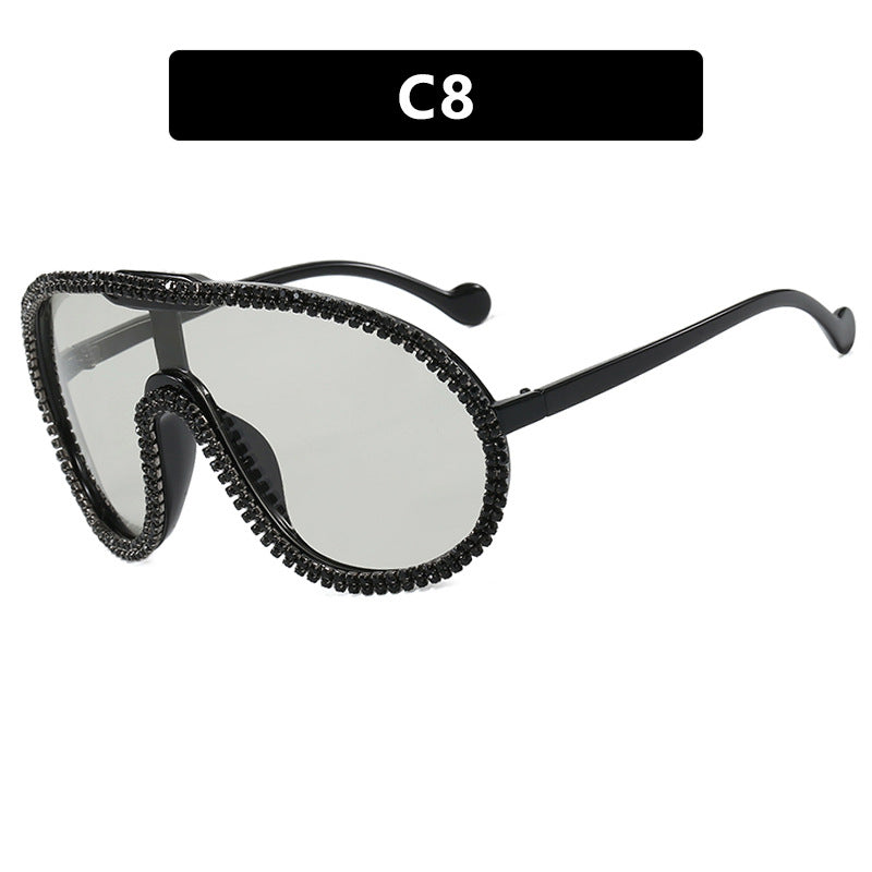 Women's extravagant sunglasses with sparkling frame Bowlift