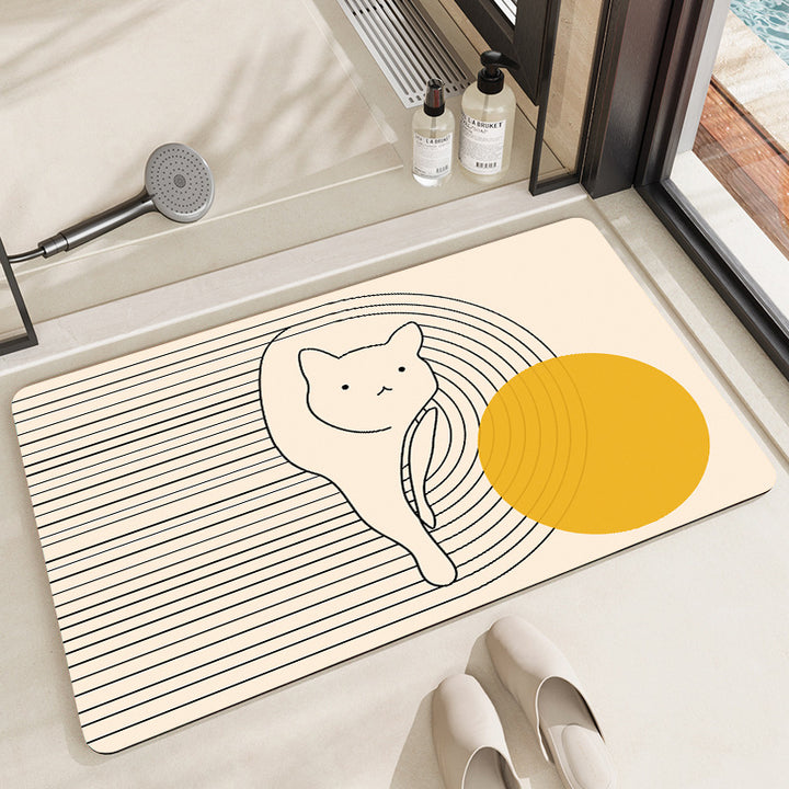 Artistic Bath Mat Bowlift
