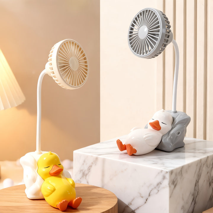 Ladies Funny USB Table Fan with Animal Design Bowlift