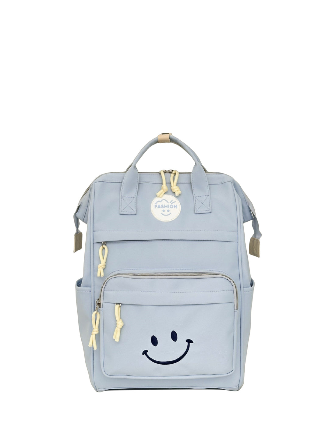 Trendy Multi-Pocket Smiley Face Backpack Bowlift