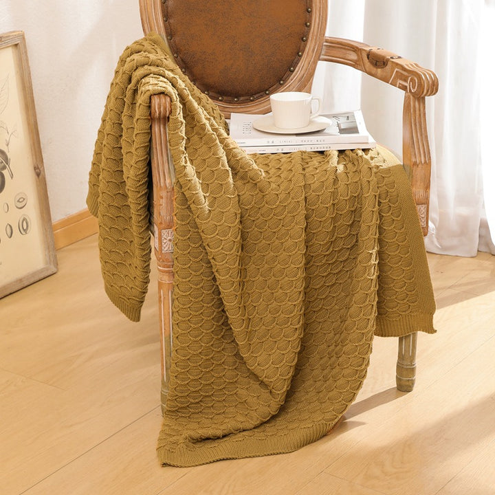 Cozy Knit Throw Blanket