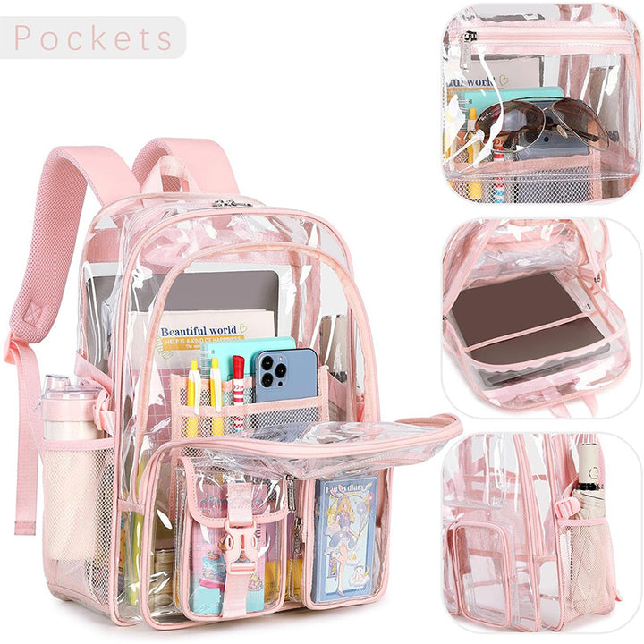 Transparent Multifunctional School Backpack Bowlift