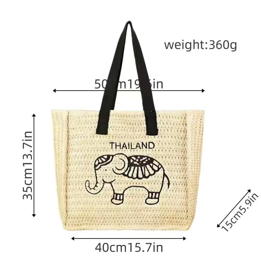 Cotton shopping bag with elephant design Bowlift