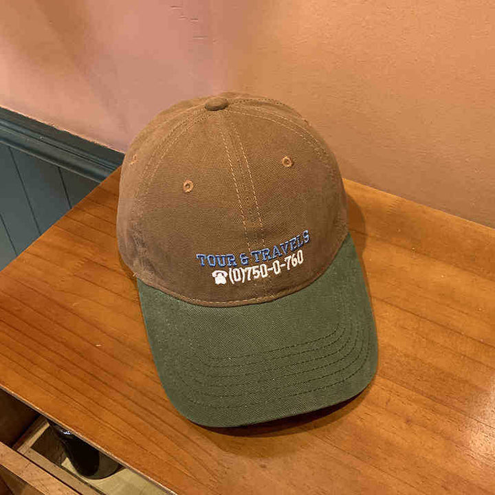 Men's Casual Travel-Themed Baseball Cap Bowlift