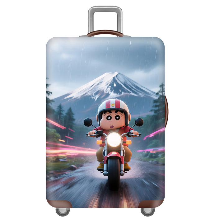 Unisex hard-shell suitcase with cheerful dinosaur motif Bowlift