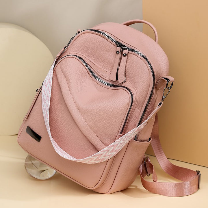 Stylish Leather Backpack Bowlift