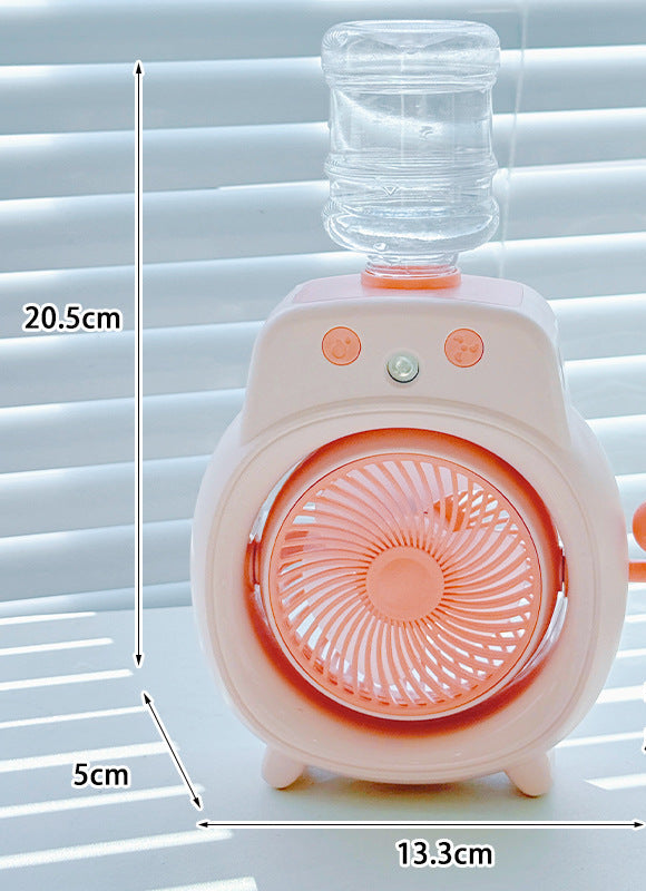 Ladies Portable Mini Water Sprayer Fan Bowlift