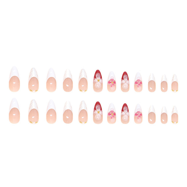Floral Fantasy Press-On Nail Art Bowlift