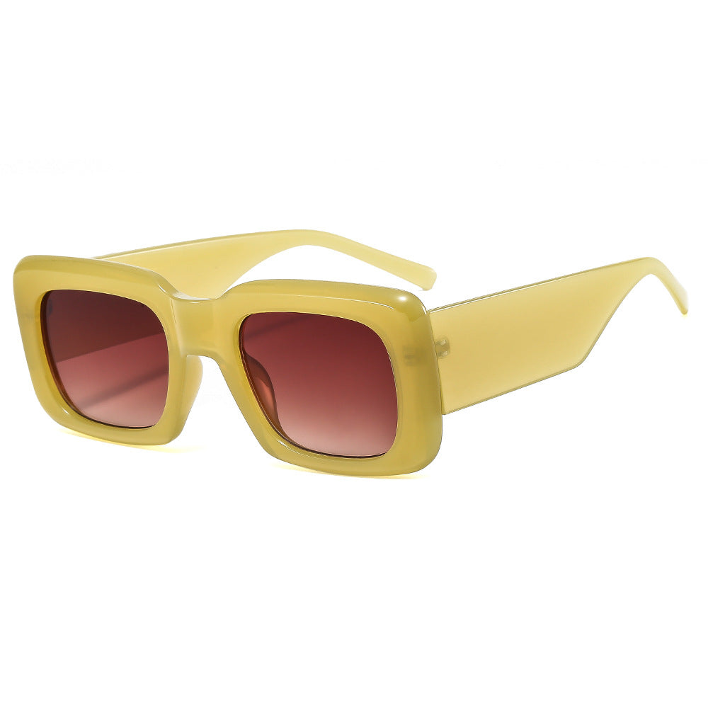 Women oversized sunglasses with square frame and transparent design Bowlift