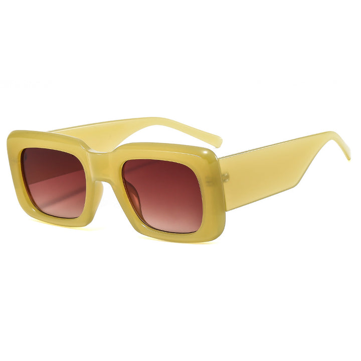 Women oversized sunglasses with square frame and transparent design Bowlift