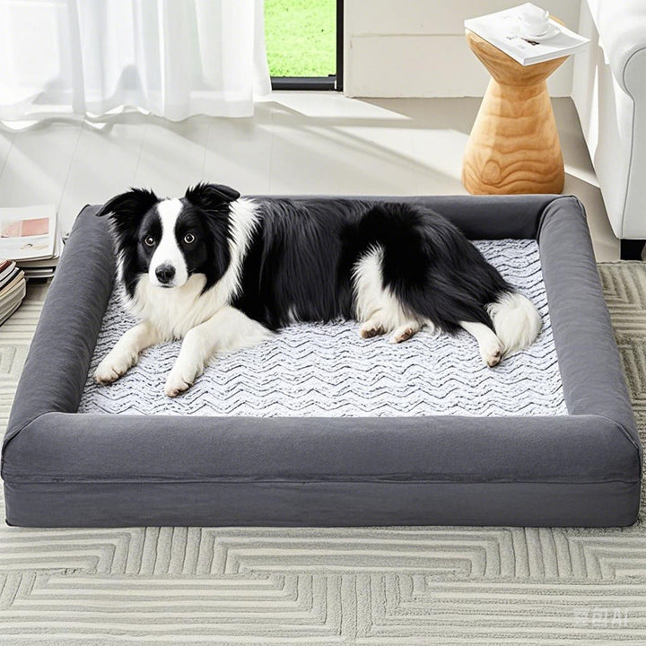 Orthopedic Bolstered  Lounge  Dog Bed